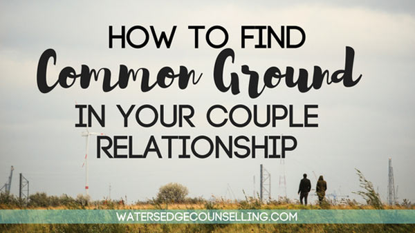 How to find common ground in your couple relationship