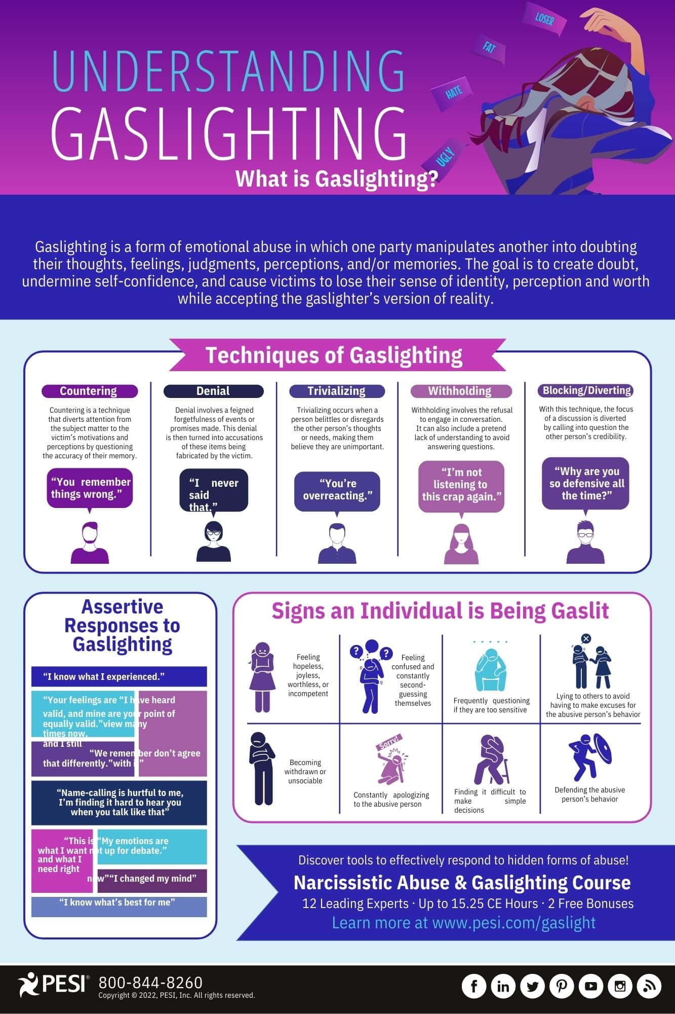 Gaslighting infographic.